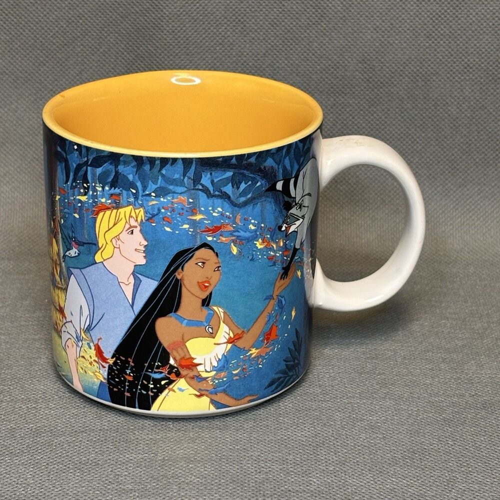 Disney Pocahontas  & John Smith Colors Of the wind ceramcic Collector's mug
